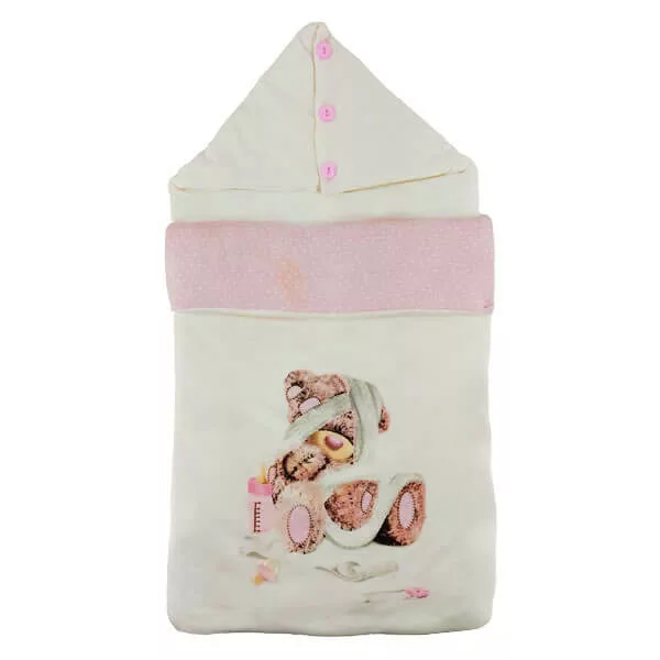 قنداق مستطيل نخی چاپی خرس شيشه شير