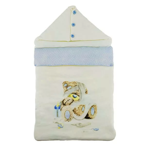 قنداق مستطيل نخی چاپی خرس شيشه شير