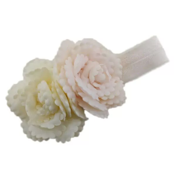 هدبند 2گل رنگی بريده دوزی ساتن EliRose