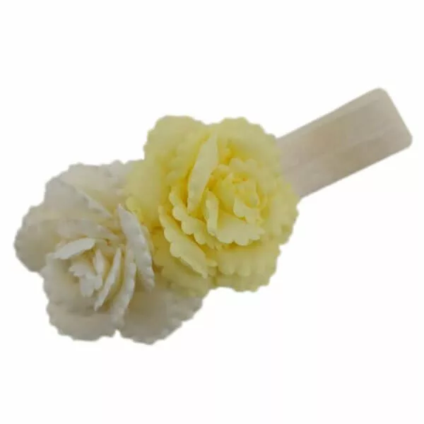 هدبند 2گل رنگی بريده دوزی ساتن EliRose