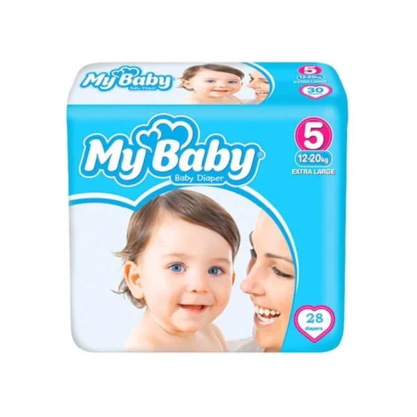 پوشک مای بیبی 28 عددی سایز 5 My Baby