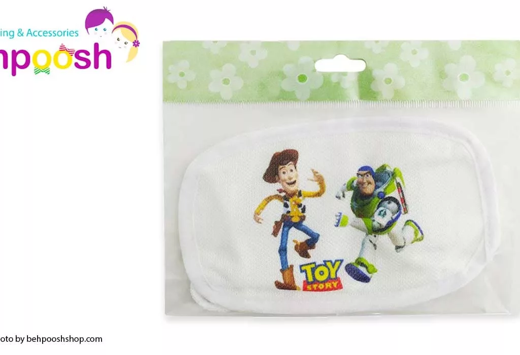 ماسک تنفسي دولايه قابل شستشو طرح شهر اسباب بازي الينا Elina