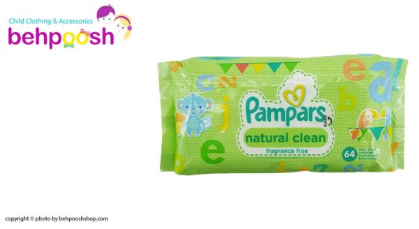 دستمال مرطوب ضد حساسيت 64 عددی پمپارس pampers