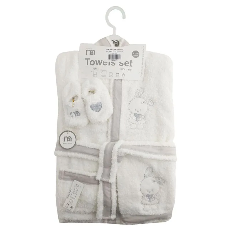 ست حوله تن پوش لوکس خرگوش و قلب مادركر Mothercare
