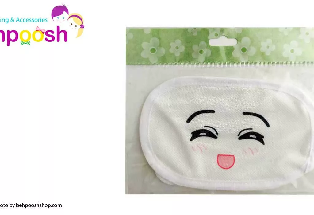 ماسک تنفسی 2لايه قابل شستشو طرح چشمک الينا Elina