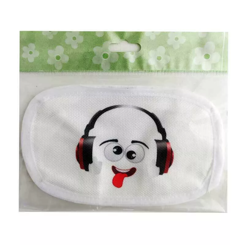 ماسک تنفسی 2لايه قابل شستشو طرح هدفون الينا Elina