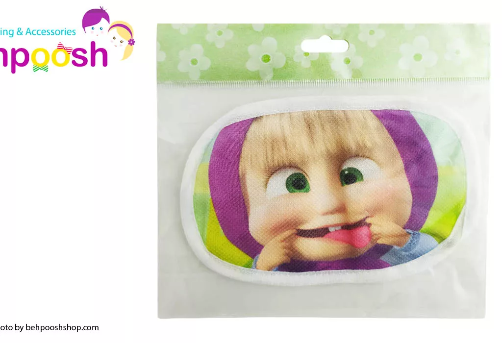 ماسک دولایه تنفسی کودک قابل شستشو طرح ميشا الينا Elina