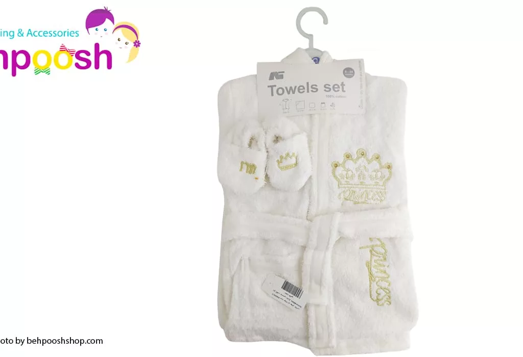 ست حوله تن پوش لوکس تاج پرنسس مادركر Mothercare