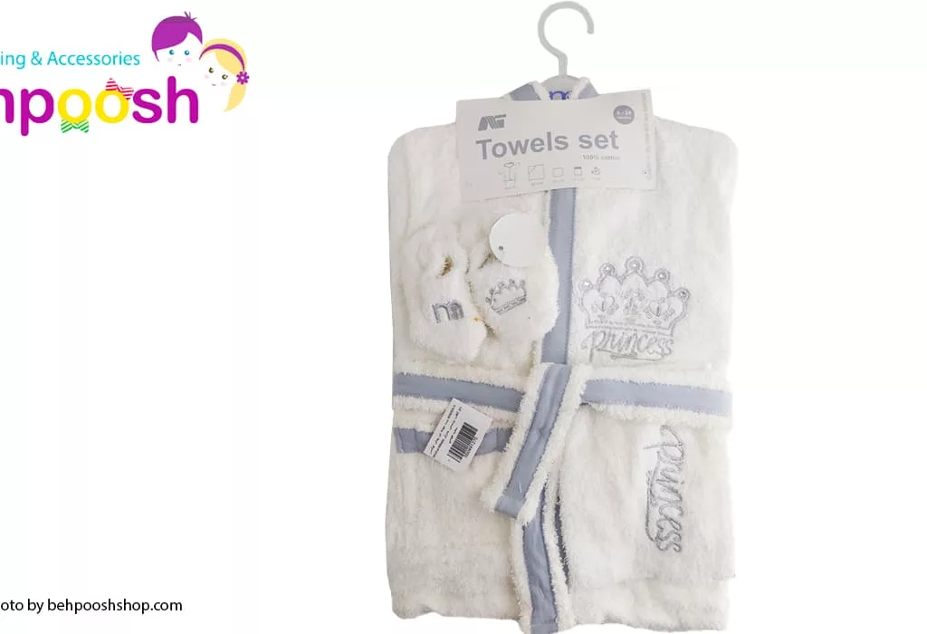 ست حوله تن پوش لوکس تاج پرنسس مادركر Mothercare