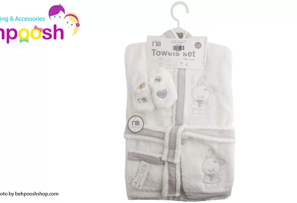 ست حوله تن پوش لوکس خرگوش و قلب مادركر Mothercare
