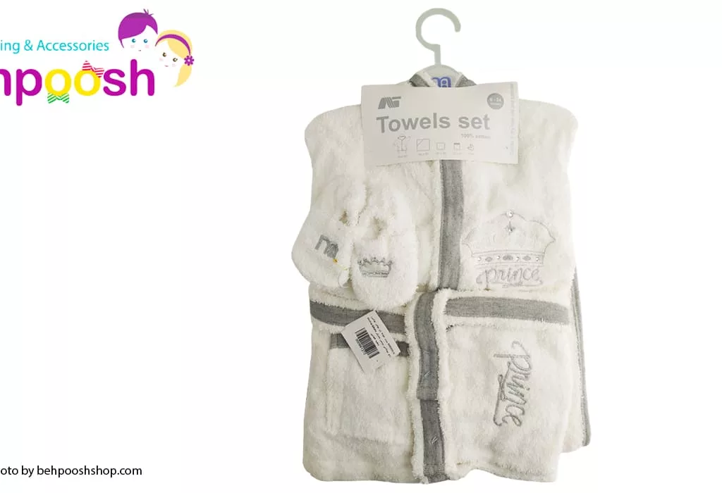 ست حوله تن پوش لوکس تاج پرنس مادركر Mothercare