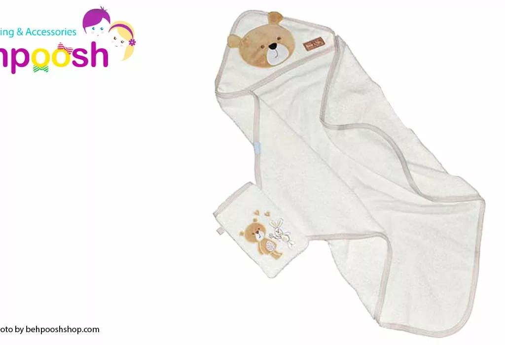 حوله 2تكه چهارگوش خرس و خرگوش رزبرن RoseBorn