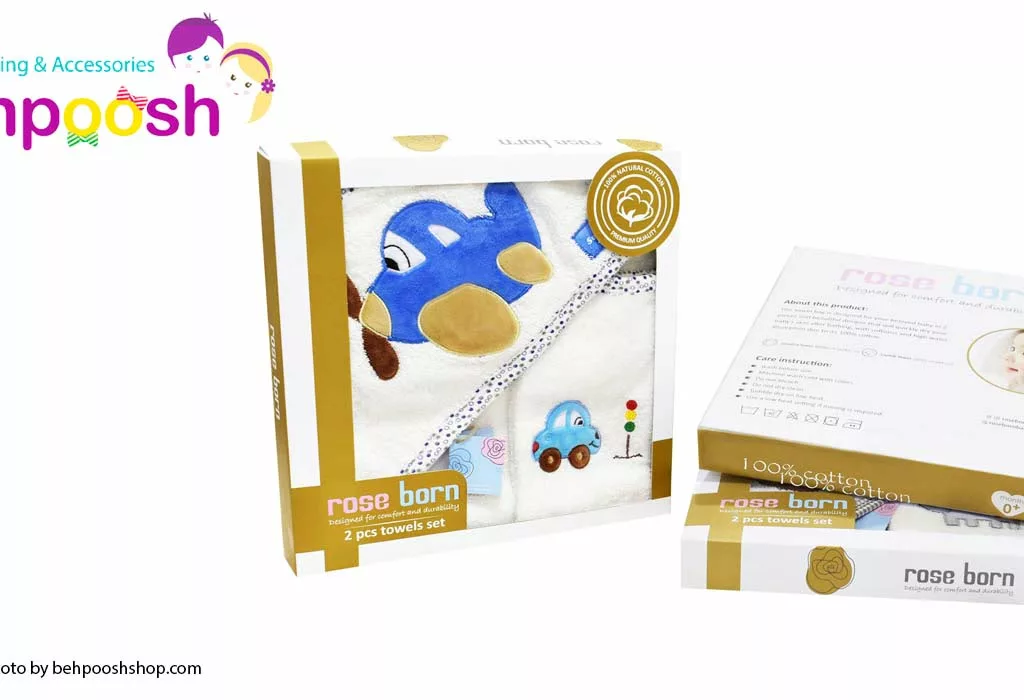 حوله 2تكه چهارگوش Sweet Travel رزبرن RoseBorn