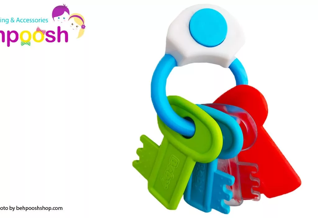 جغجغه دندان گیر دسته کلید موزيكال Baby Club