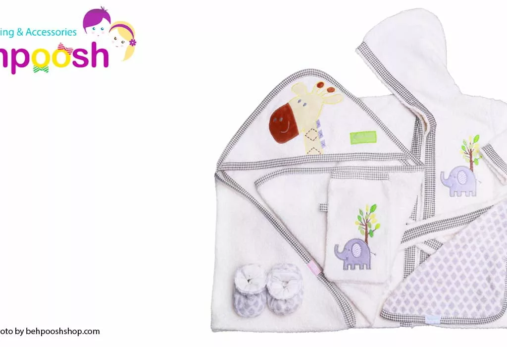 ست حوله 5تكه زرافه جنگل رزبرن RoseBorn