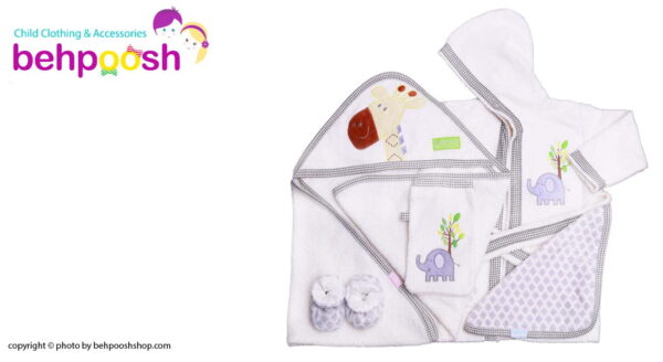 ست حوله 5تكه زرافه جنگل رزبرن RoseBorn