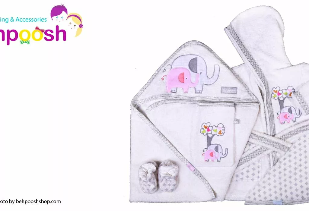 ست حوله 5تكه طرح Family Love رزبرن RoseBorn