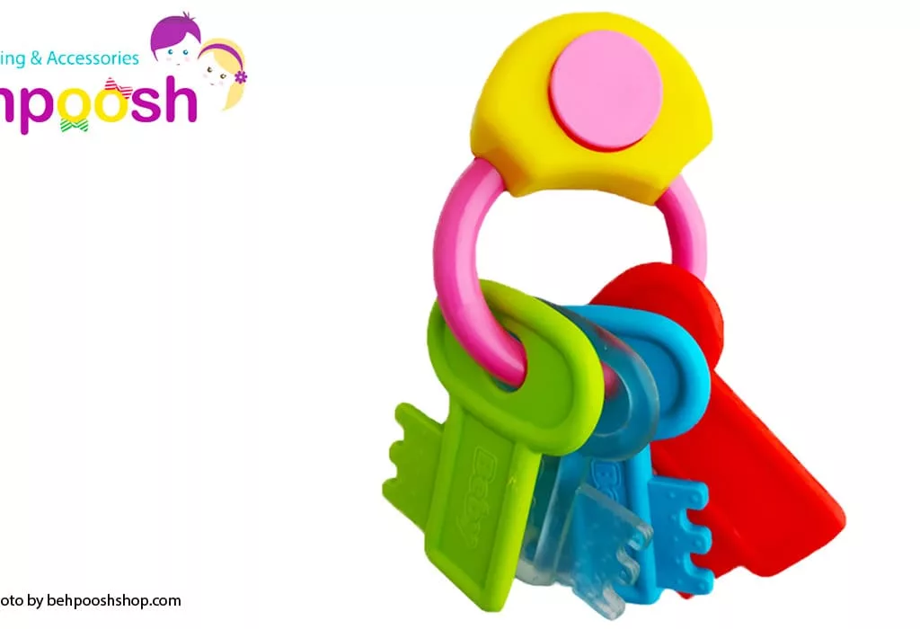 جغجغه دندان گیر دسته کلید موزيكال Baby Club