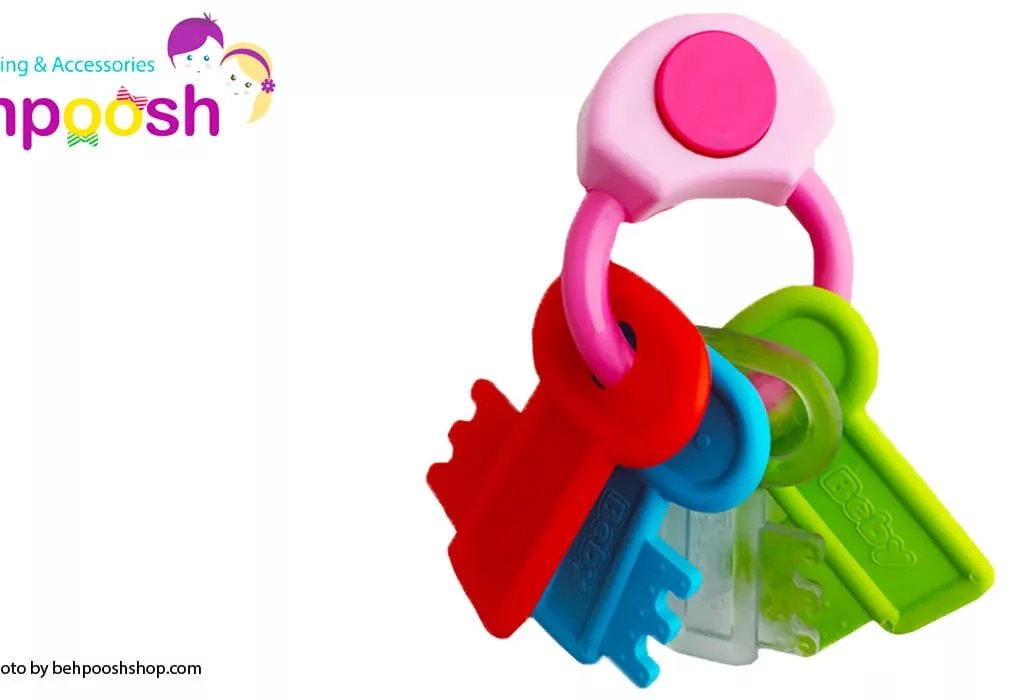 جغجغه دندان گیر دسته کلید موزيكال Baby Club