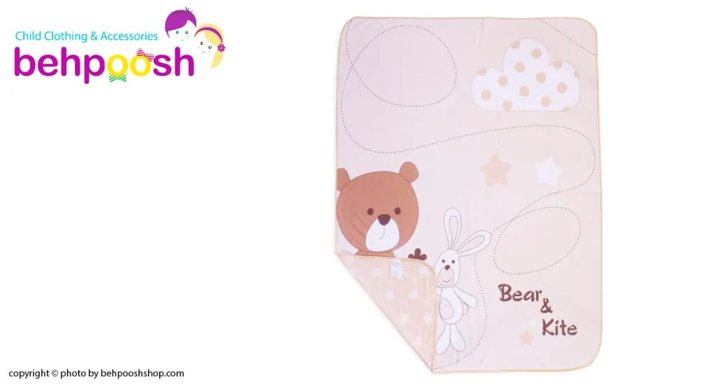 پتو نخی طرح Bear&Kite خرس خرگوش رزبرن RoseBorn