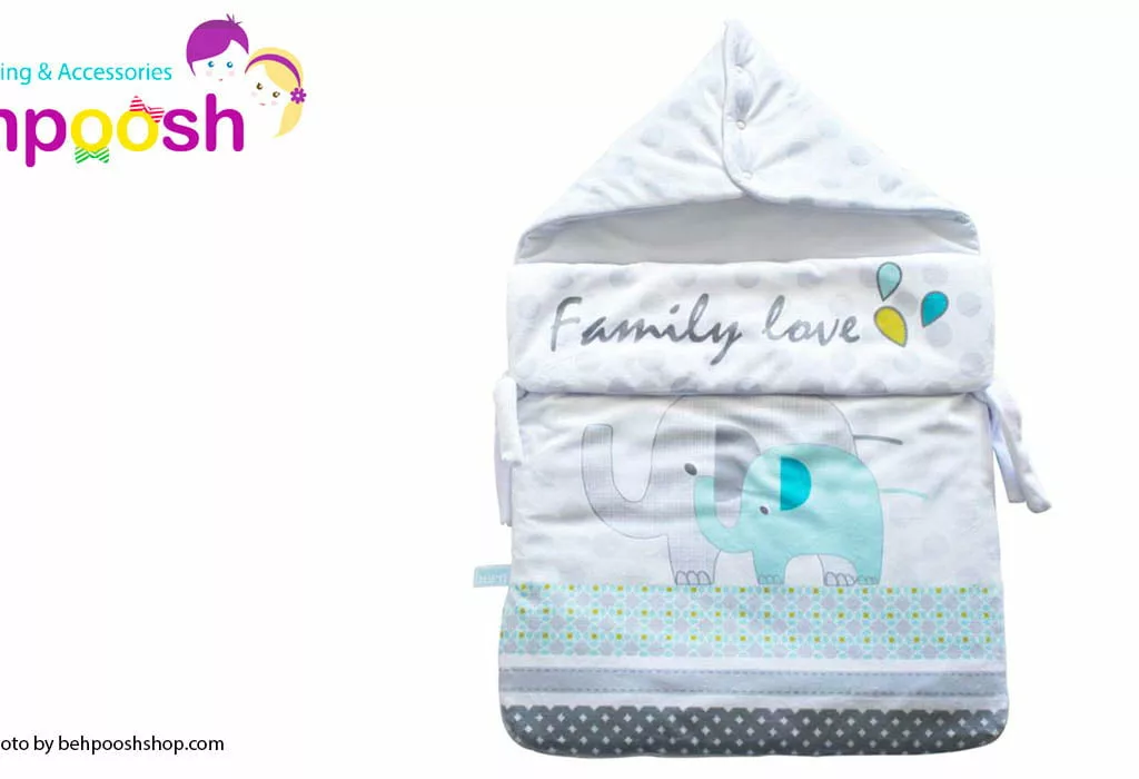 قنداق فرنگی مستطيل زیپدار Family Love رزبرن RoseBorn