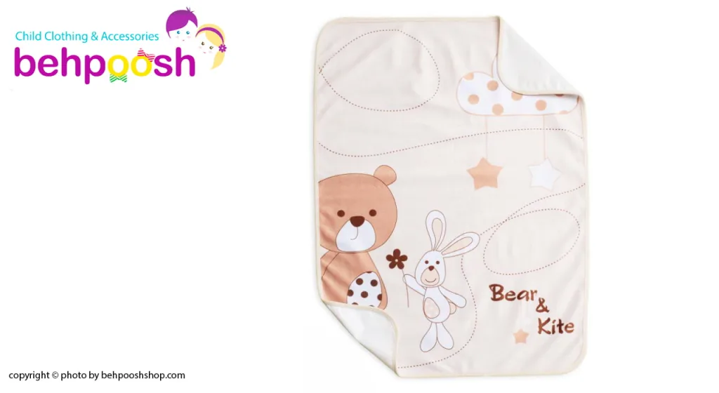 زیرانداز تعویض پوشک طرح Bear&Kite رزبرن RoseBorn