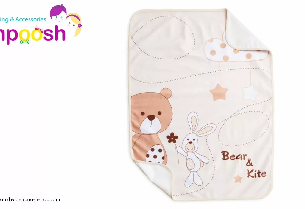 زیرانداز تعویض پوشک طرح Bear&Kite رزبرن RoseBorn