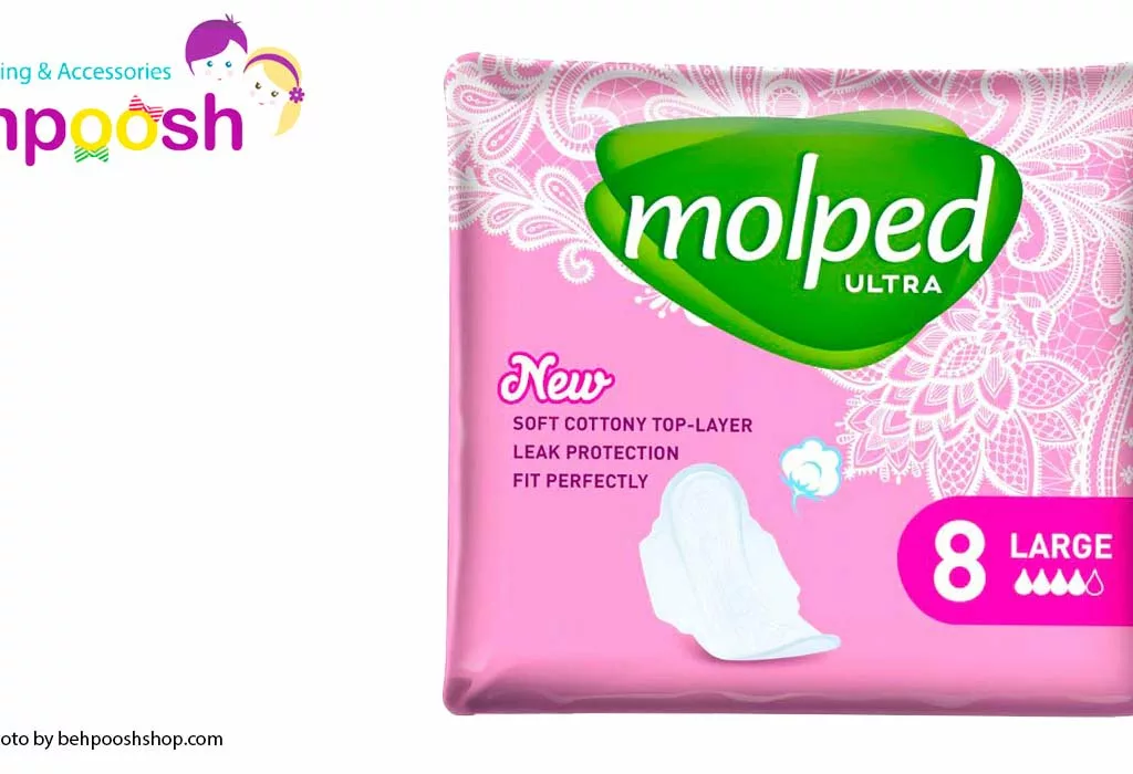 نوار بهداشتی مدل ultra سایز Large مولپد Molped