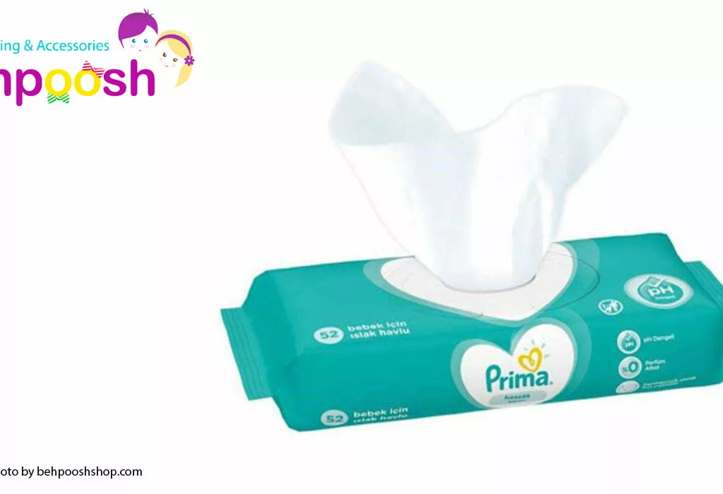 دستمال مرطوب ضد حساسيت 52 عددي پریما Prima