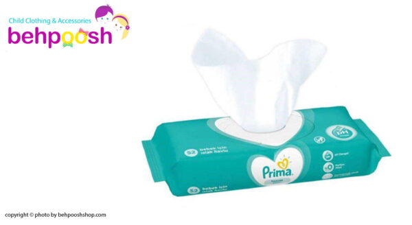 دستمال مرطوب ضد حساسيت 52 عددي پریما Prima