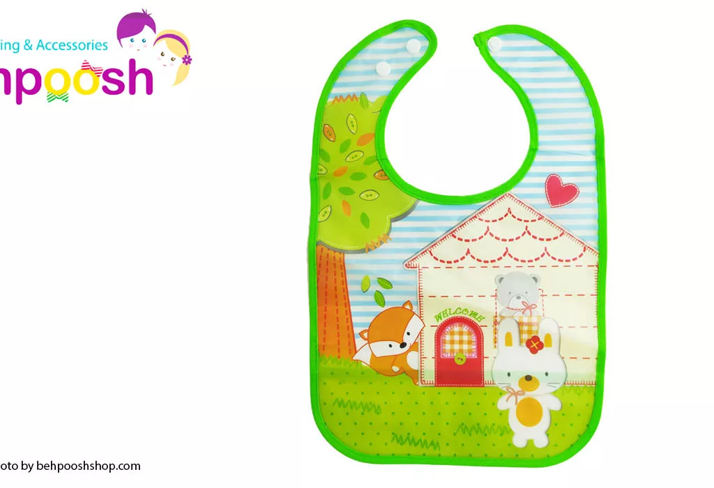پیش بند مشمبایی جیب دار كوچک Baby Bib