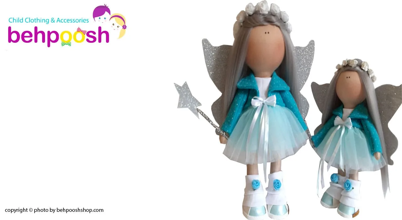 عروسک دخترانه روسی پاپوندار بالدار Rezvan