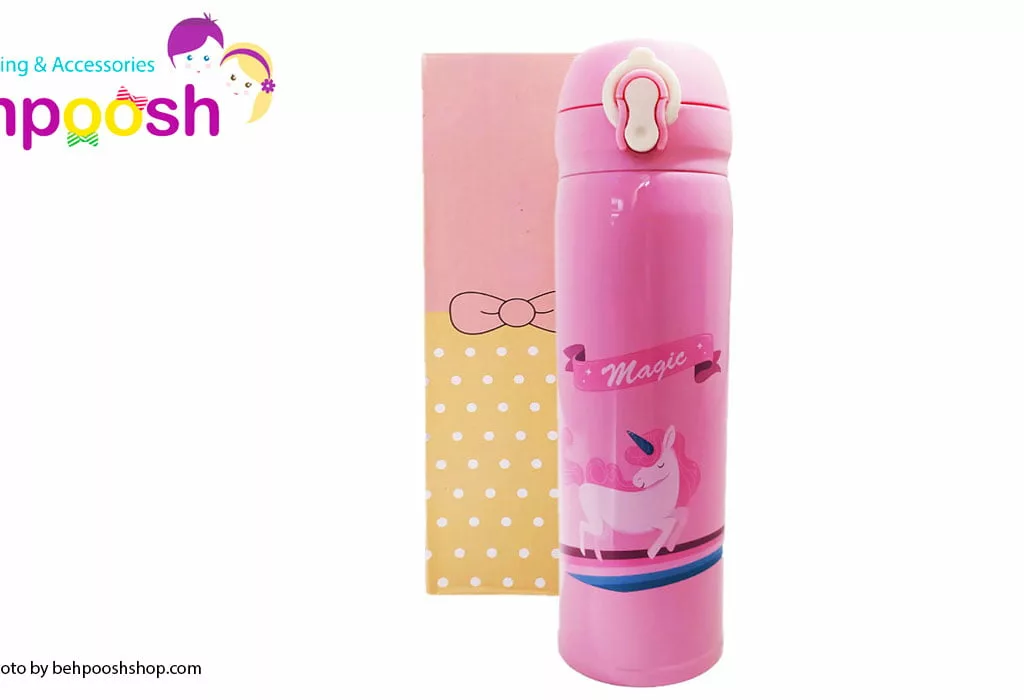 فلاسک استیل درب قفلدار اسب شاخدار 500ml