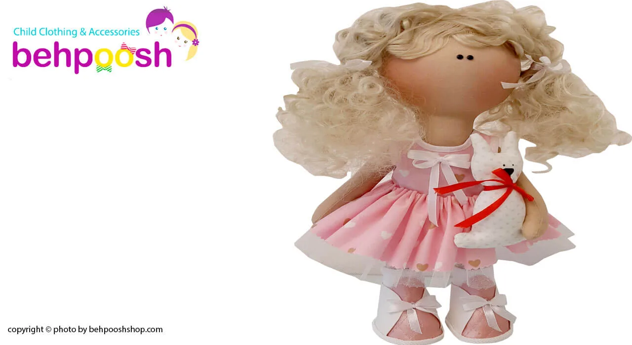 عروسک دخترانه روسی سارافون ريزقلب پاپيوندار چيندار Rezvan