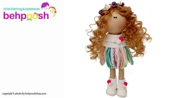 عروسك دخترانه روسي تونيك 2توپ تاج گلدار موبلندفر Rezvan