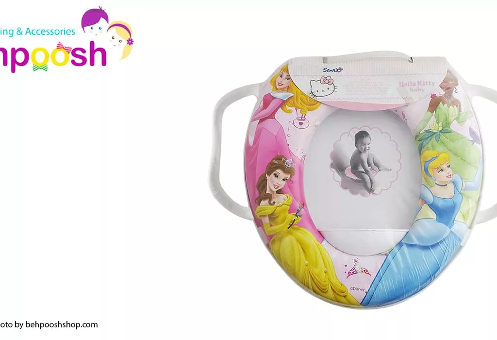 تبدیل توالت فرنگی نوزاد دسته دار کارتونی