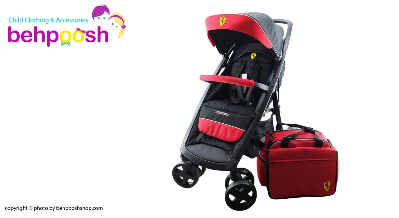 سرویس دو تکه كالسكه و ساک لوازم فراری Ferrari