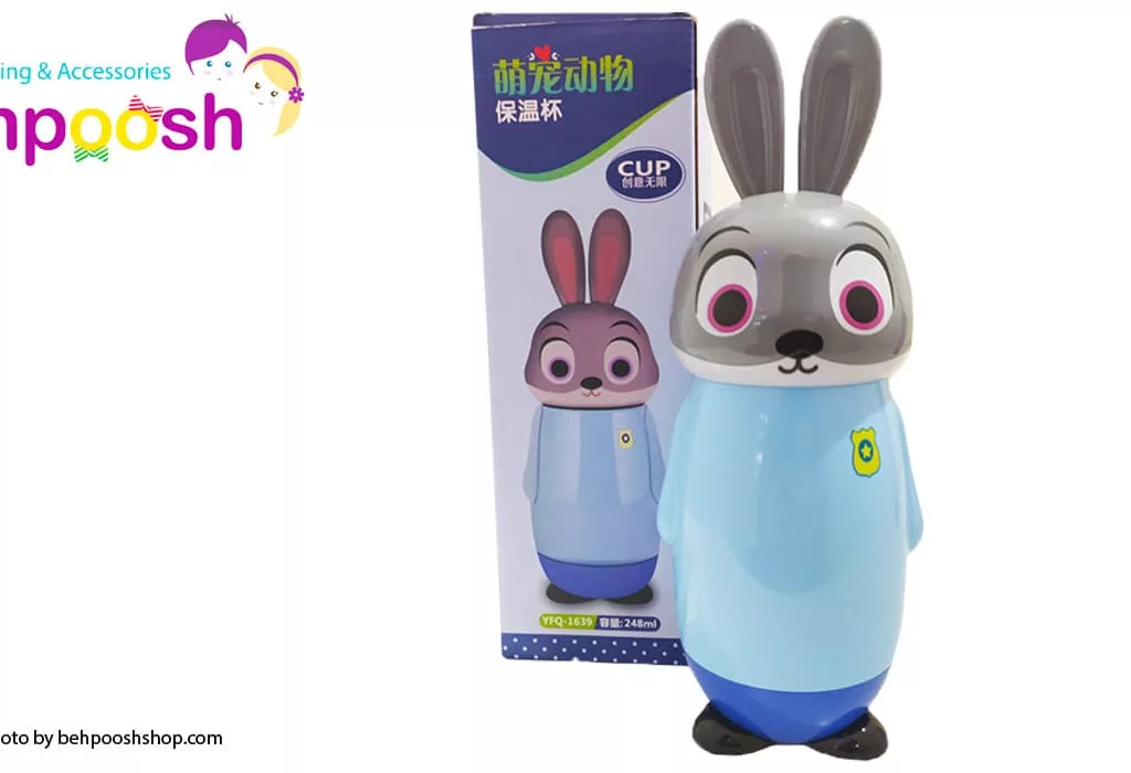 فلاسک کودک استيل خرگوش