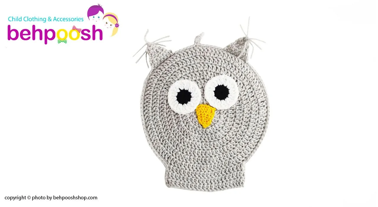 لیف حمام کودک عروسكی دست بافت طرح جغد Tanha