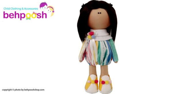 عروسک دخترانه روسی تونيك پيله دار شالدار موكوتاه رضوان