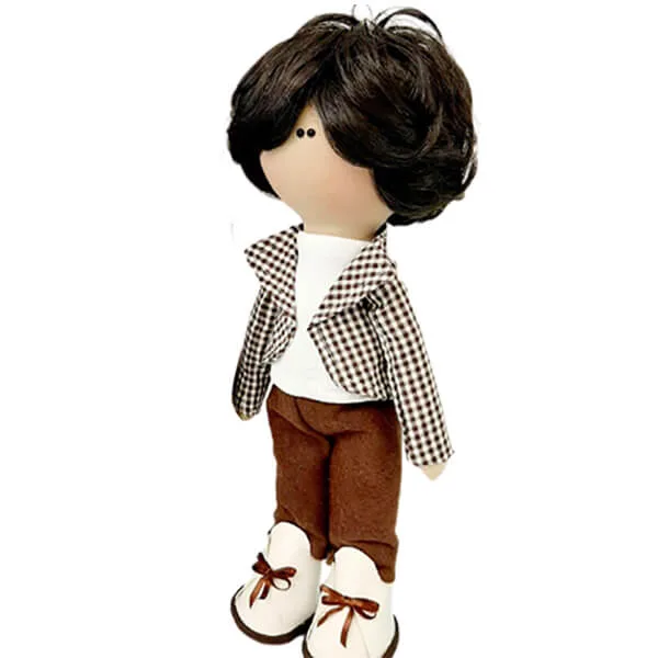 عروسک دخترانه روسی كت 4خانه بلوزشلوار 35سانت Rezvan