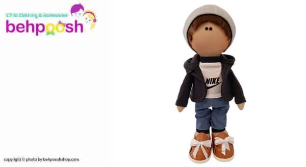 عروسک پسرانه روسی سويشرت كلاهدار بلوز شلوار نايك  Rezvan