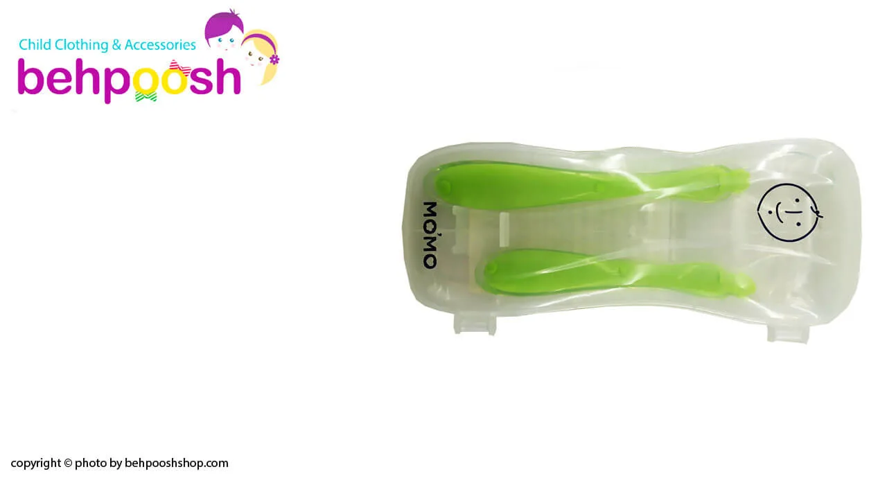 قاشق کودکانه سرسيليكونی ژله ای Momo