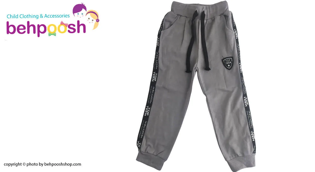 بلوزشلوار کودک نخی آستین بلند طرح پليس TopTeen