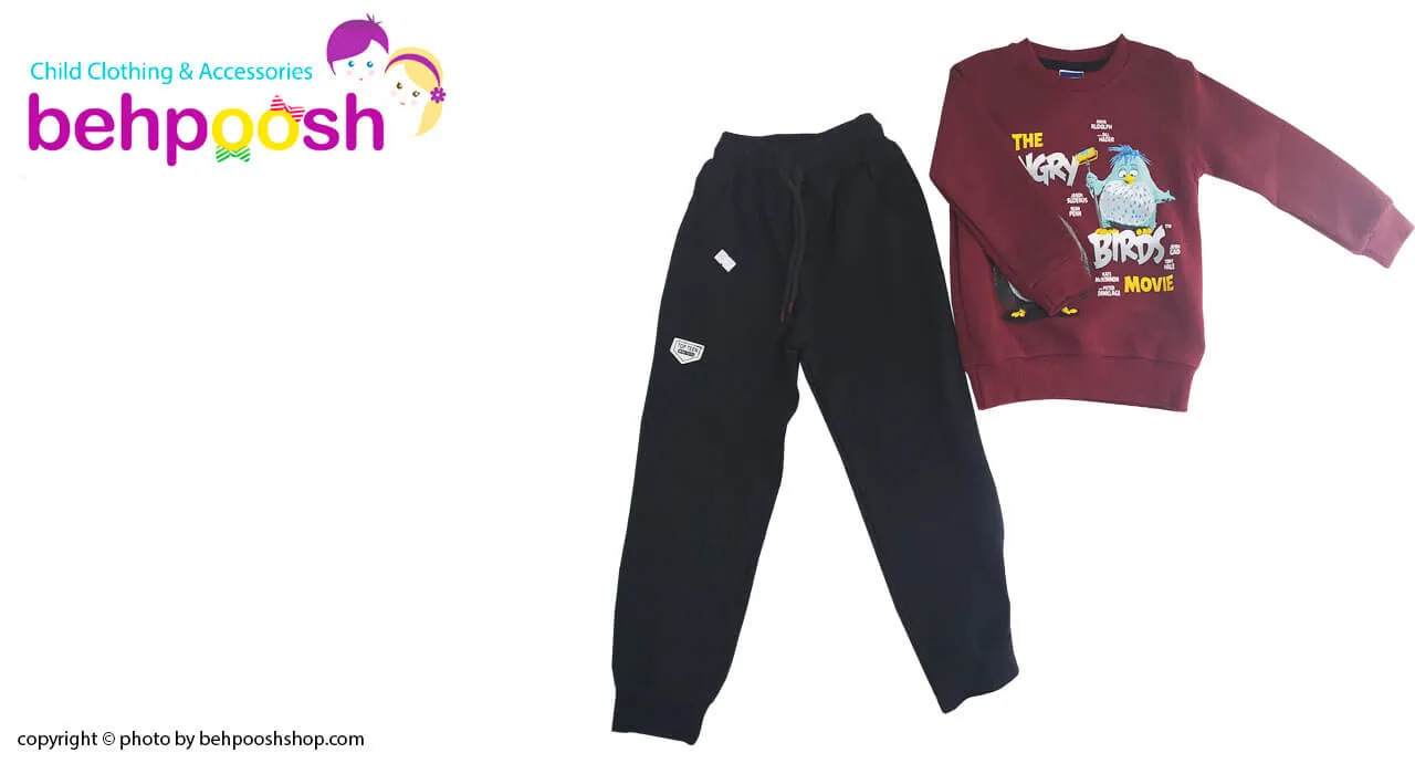 بلوز شلوار کودک نخی سلانيكا انگری تاپ تين TopTeen