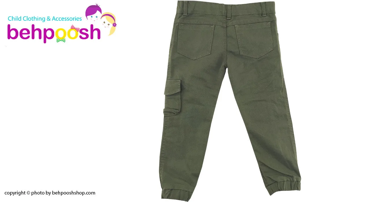 ست کاپشن و شلوار پسرانه طرح ارتشی