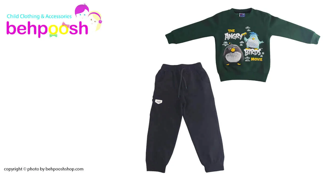 بلوز شلوار کودک نخی سلانيكا انگری تاپ تين TopTeen