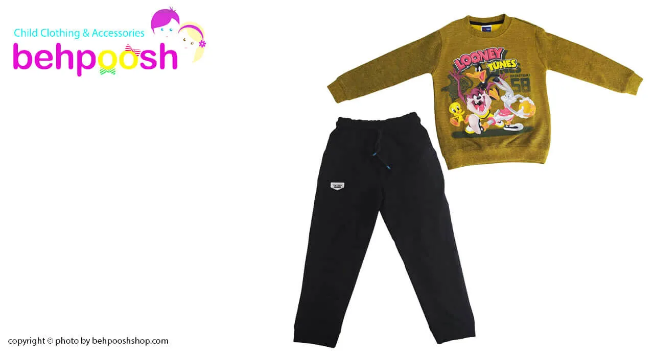 بلوزشلوار کودک سه نخ آستین بلند بانی خرگوش تاپ تين