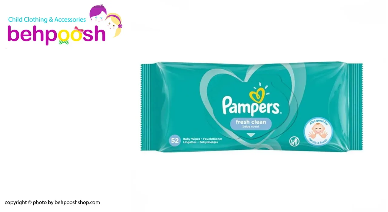 دستمال مرطوب معمولي 52عددي پمپرز Pampers