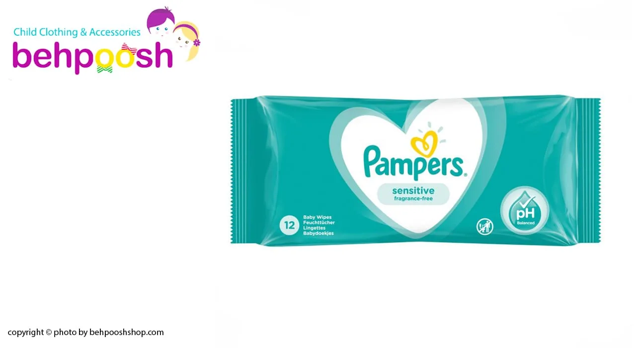 دستمال مرطوب ضدحساسيت 52 عددی پمپرز Pampers